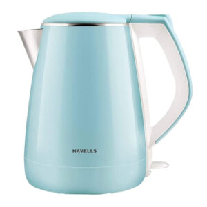 Havells-Aqua-Plus-1.2-litre-Double-Wall-Kettle--304-Stainless-Steel-Inner-Body--Cool-touch-outer-body--Wider-mouth-2-Year-warranty-(Blue,-1500-Watt)-1